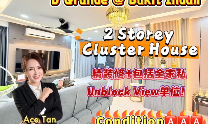 D’Grande @ Bukit Indah – 2 Storey Cluster House – FOR SALE
