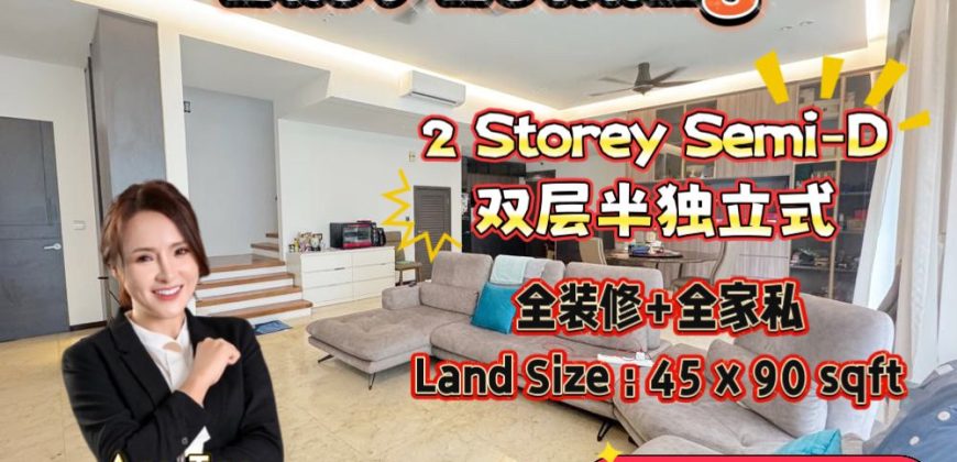 East Ledang – 2 Storey Semi Detached House – FOR SALE