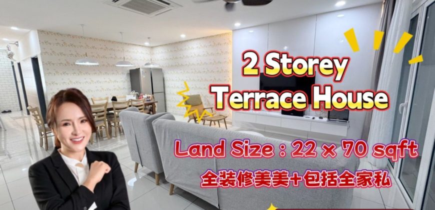 Bandar Dato Onn – 2 Storey Terrace House – FOR SALE