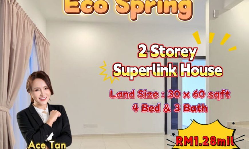 Eco Spring – 2 Storey Superlink House – FOR SALE