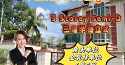 Taman Redang – 3 Storey Corner Semi Detached House – FOR SALE