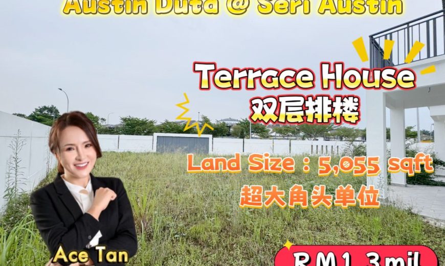 Taman Austin Duta – 2 Storey Corner Terrace House – FOR SALE