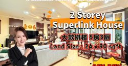 Taman Sutera Utama – 2 Storey Superlink House – FOR SALE