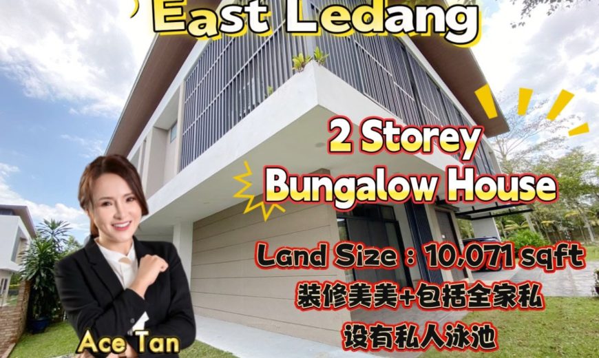 East Ledang – 2 Storey Corner Bungalow House – FOR SALE