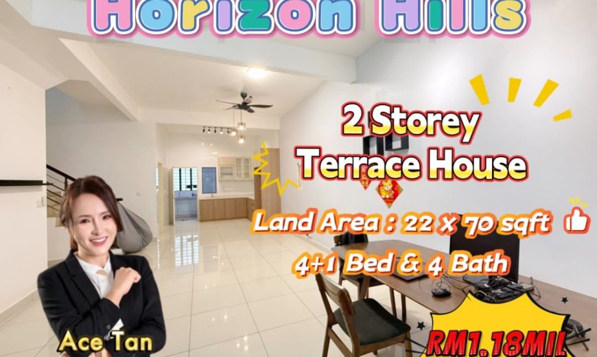 Horizon Hills – 2 Storey Terrace House – FOR SALE