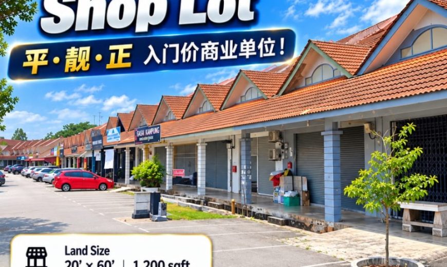 Taman Sri Pulai Perdana – Single Storey Shop Lot – FOR SALE