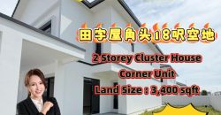 Eco Botanic 3 – 2 Storey Corner Cluster House – FOR SALE