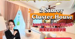 Honeydale Residence @ Impian Emas – 2 Storey Cluster House – FOR SALE