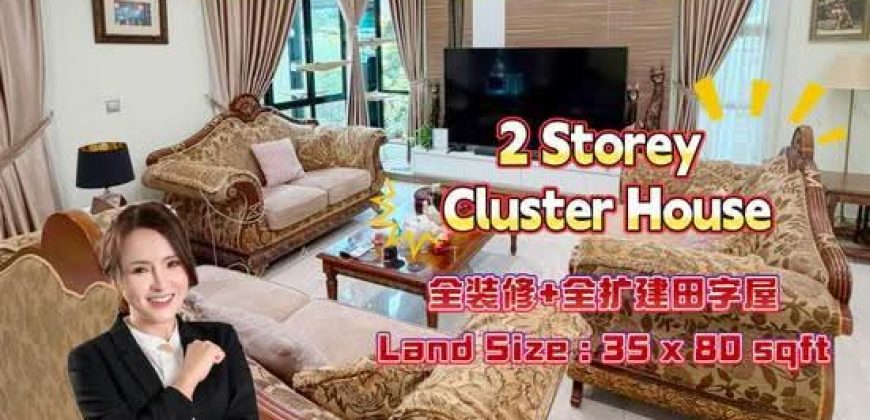 Horizon Hills – 2 Storey Cluster House – FOR SALE