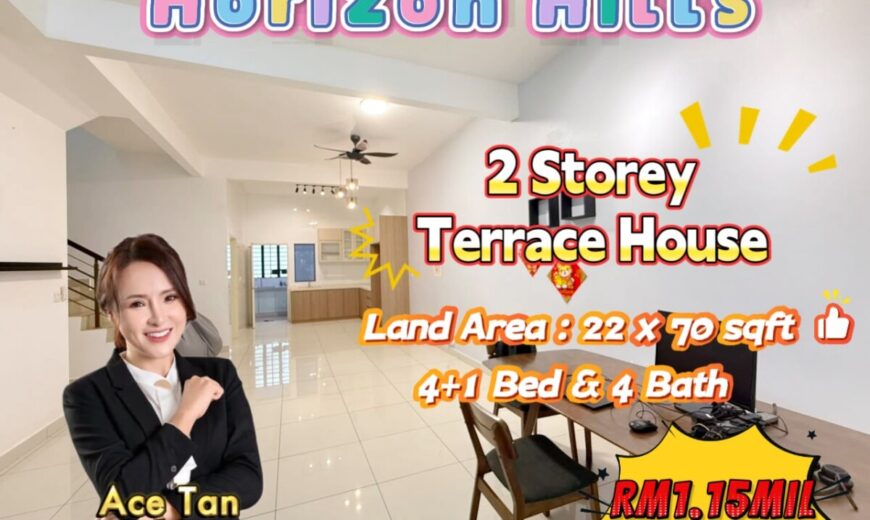 Horizon Hills – 2 Storey Terrace House – FOR SALE